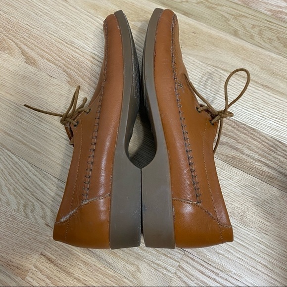 Clark’s Italy Lace Moccasin Wallabee Tan Lace Up Loafer Men’s 8 1/2 main image 5